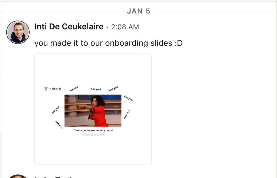 Lasting Impact: I made it to Intigriti's Onboarding Slides